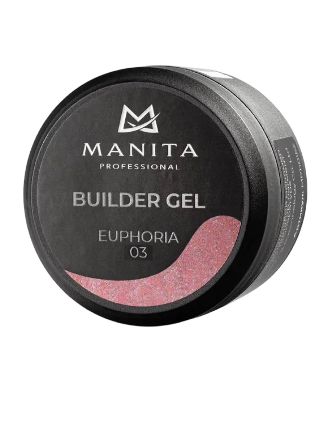 MANITA Гель моделирующий для ногтей с хлопьями юки / Builder Gel Euphoria №03, 15 мл 569590 28102 
