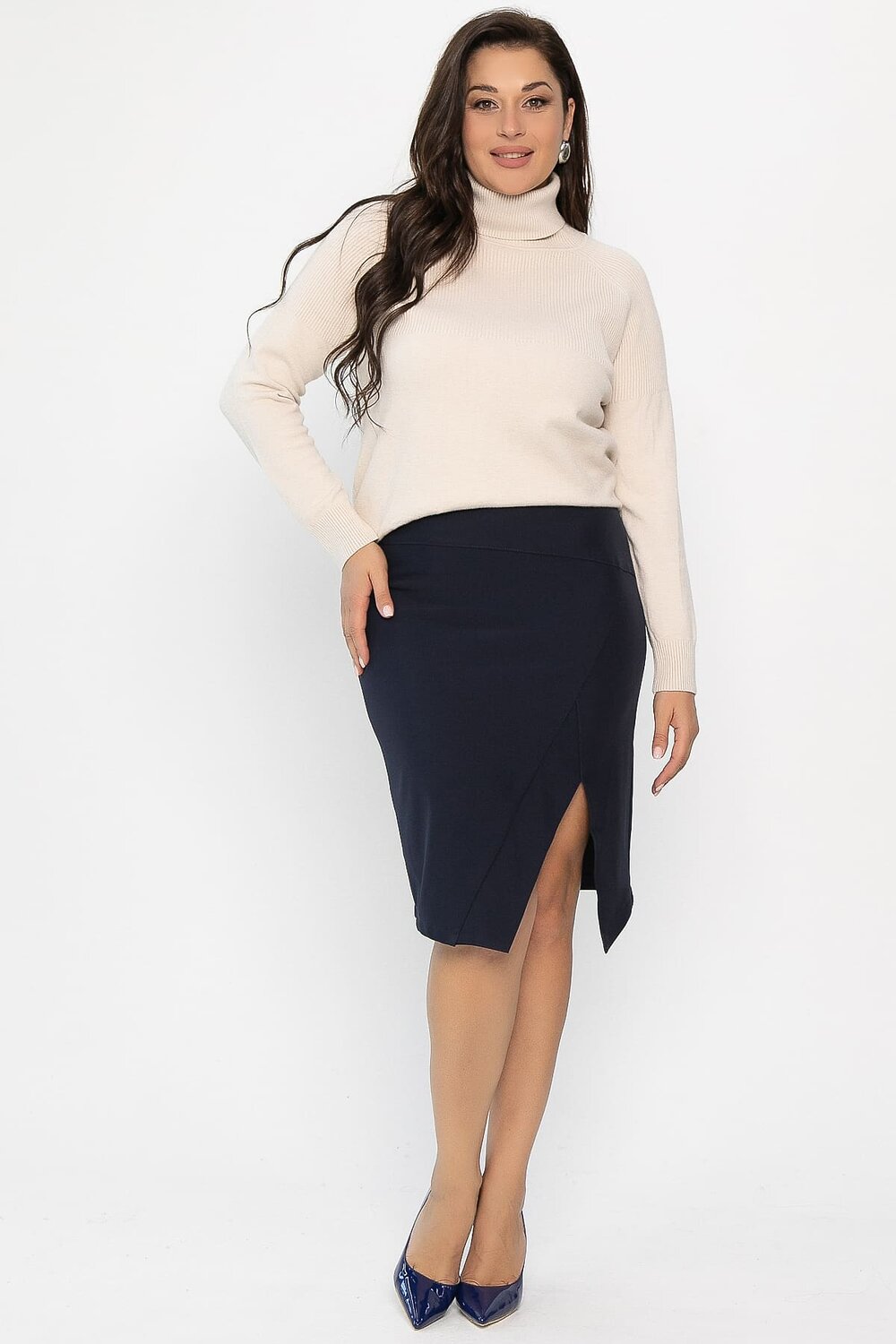 LT Collection Юбка 569593 Ю14269-30М темно-синий