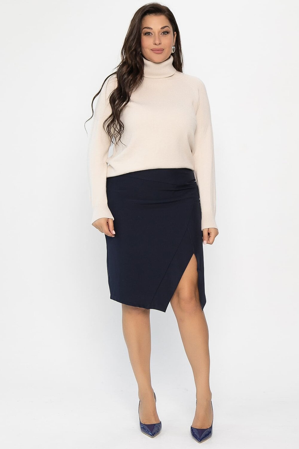 LT Collection Юбка 569593 Ю14269-30М темно-синий