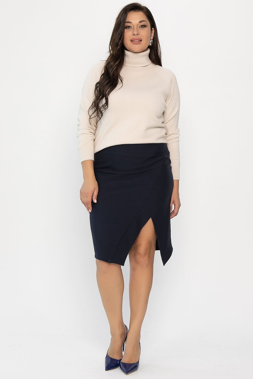 LT Collection Юбка 569593 Ю14269-30М темно-синий