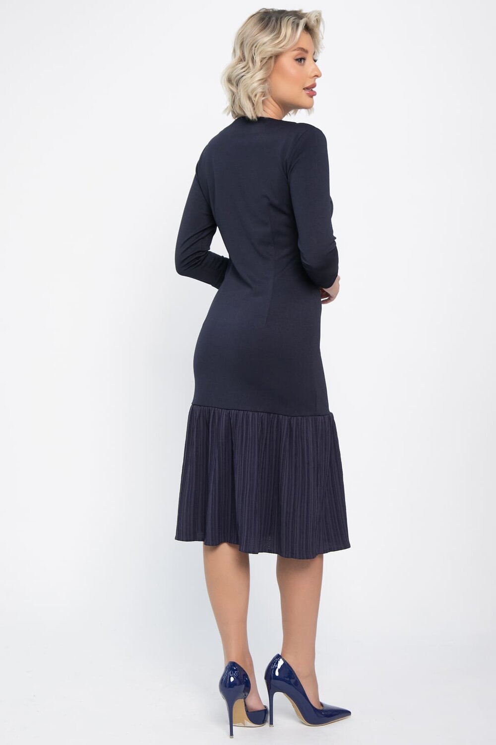 LT Collection Платье 569599 П14810-10М темно-синий