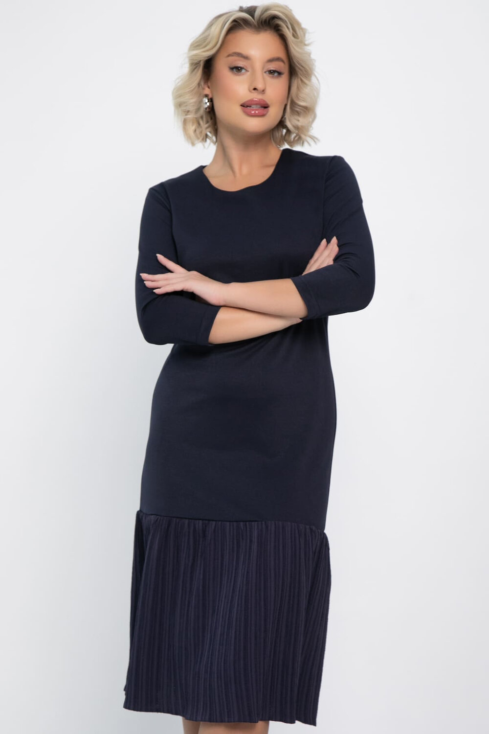 LT Collection Платье 569599 П14810-10М темно-синий