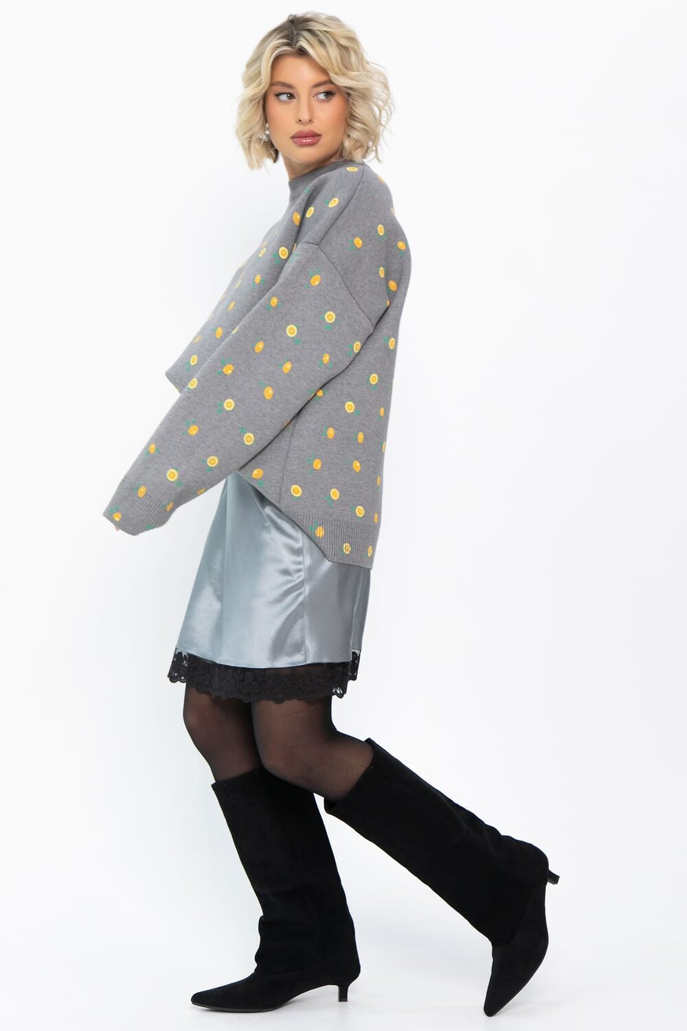 LT Collection Юбка 569605 Ю14799-7М серебро