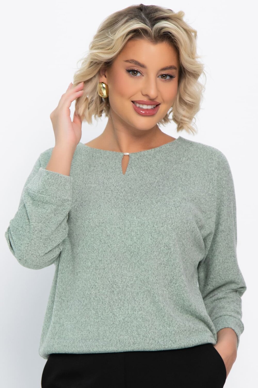 LT Collection Джемпер 569613 Б14788-50М фисташковый