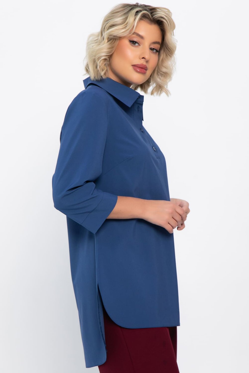 LT Collection Блуза 569619 Б14737-3М синий