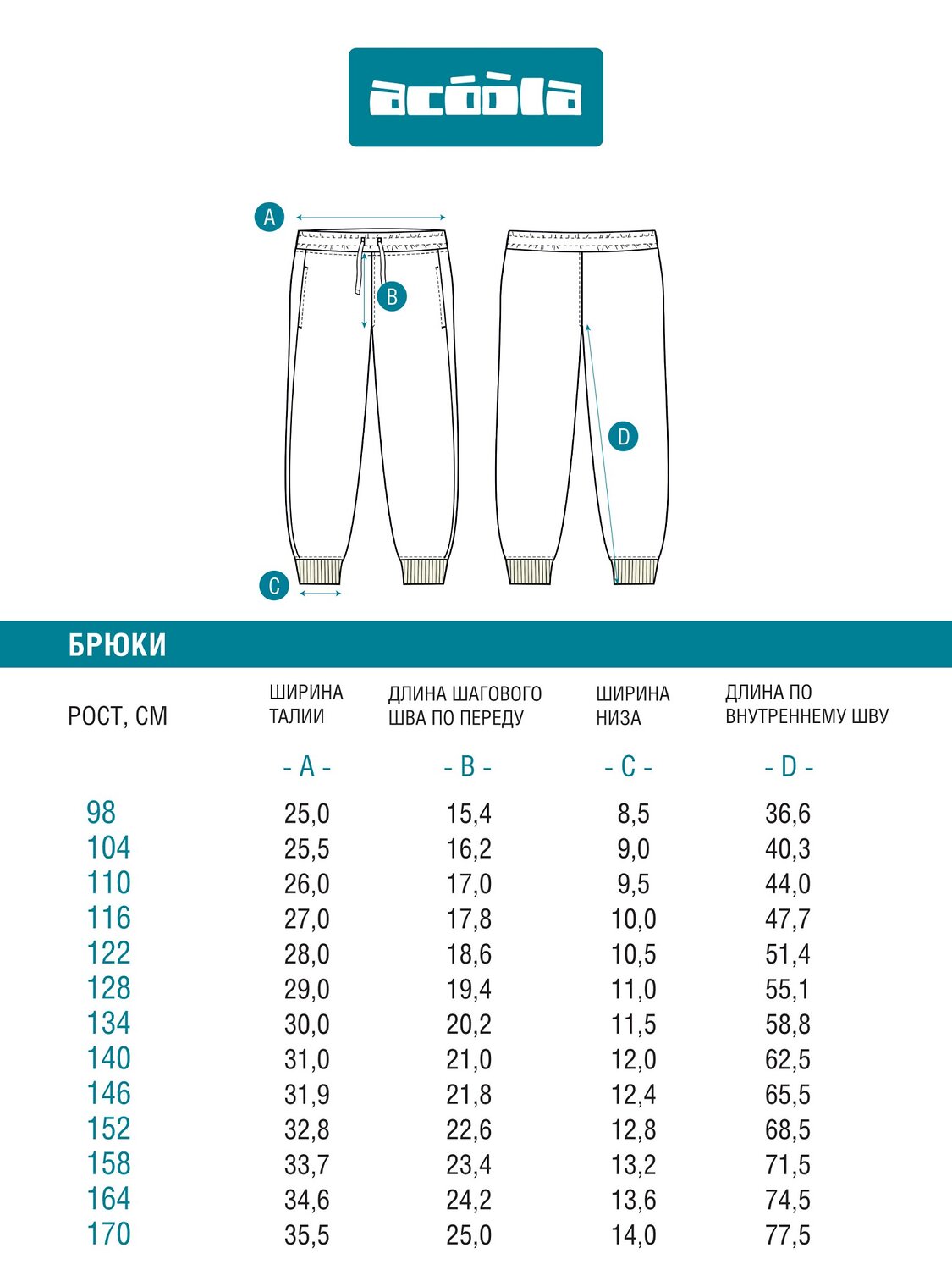 Acoola Брюки 569693 20130460041 темно-синий