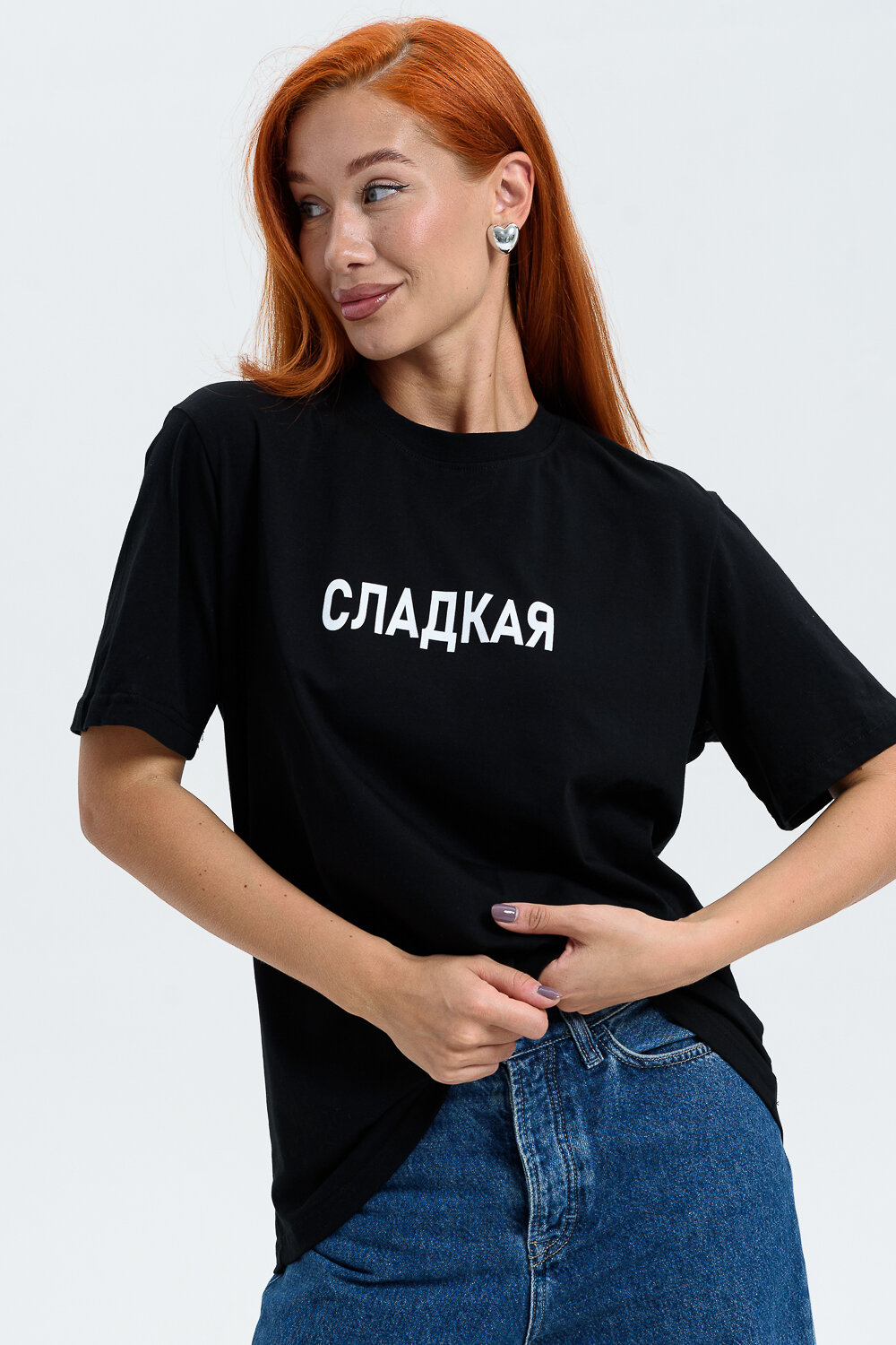 Натали Футболка 569696 8540 черный+сладкая