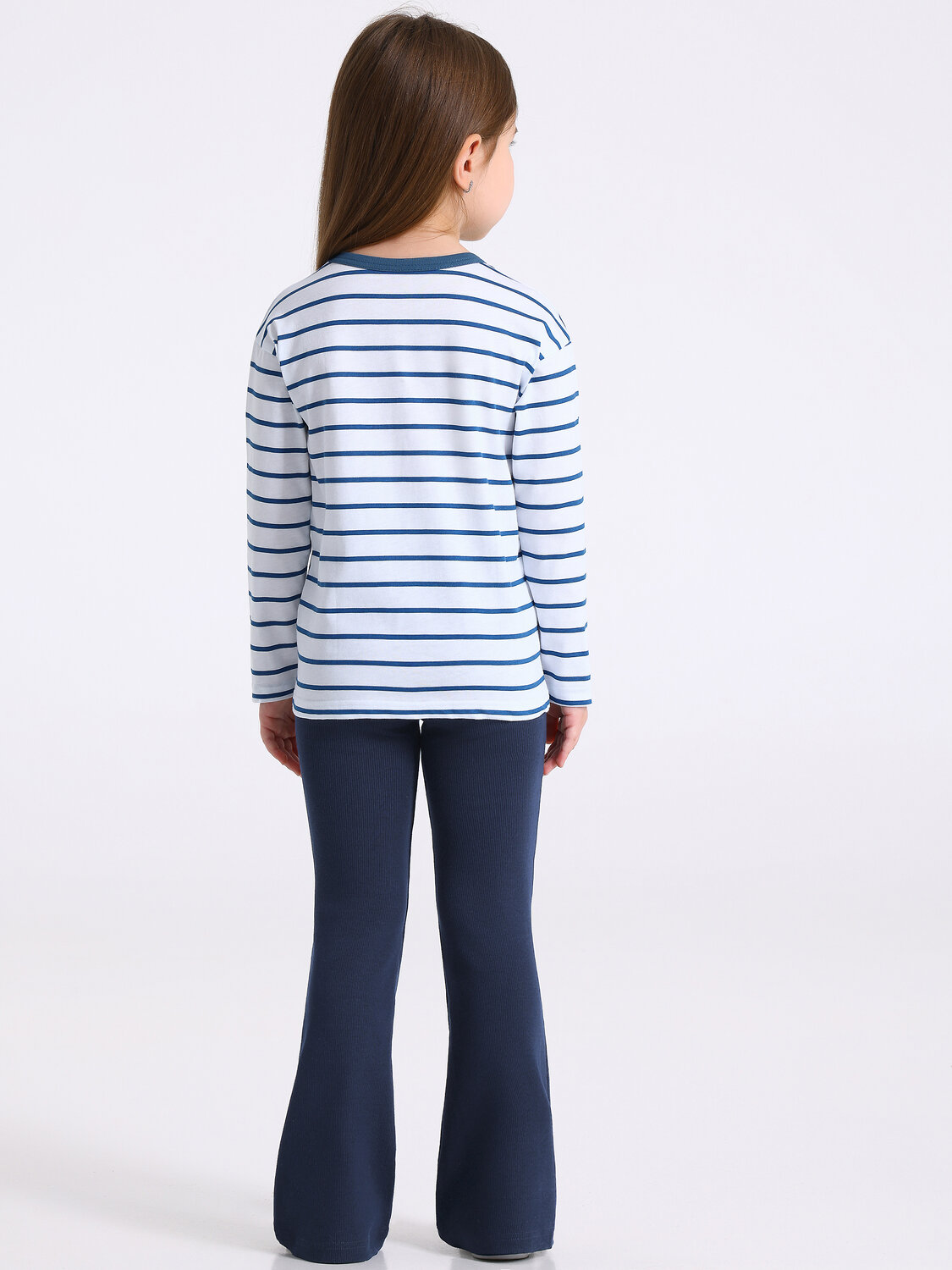 Апрель Комплект 569725 2ДЛБ5891023н полоска белый+синий