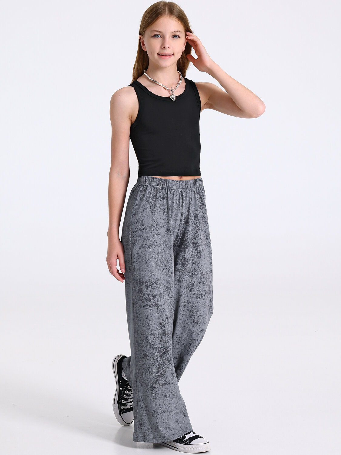 Апрель Брюки 569735 1ДББ4612001н варенка светло-серый