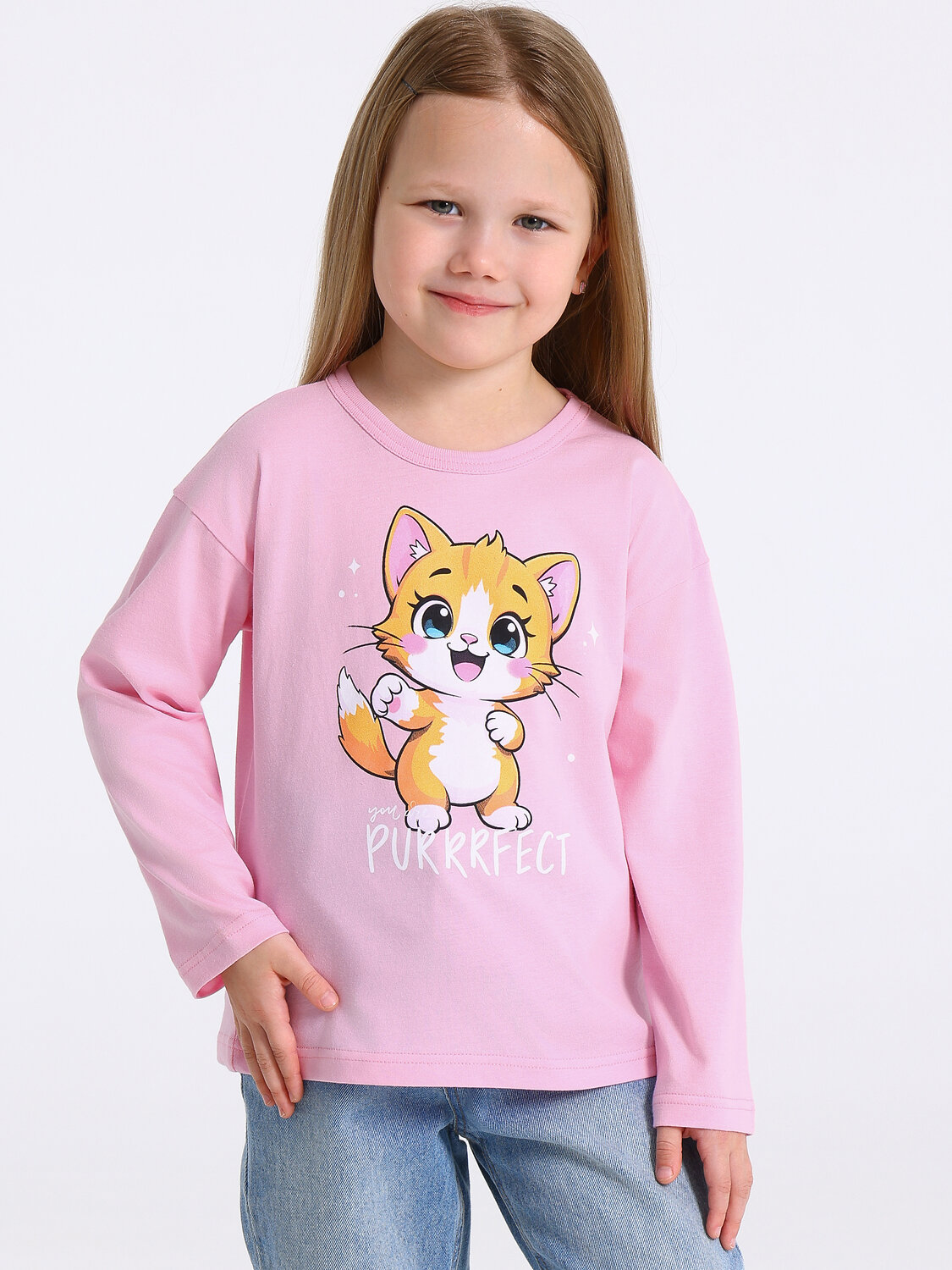 Апрель Лонгслив 569739 1ДДЛД4347001 светло-розовый