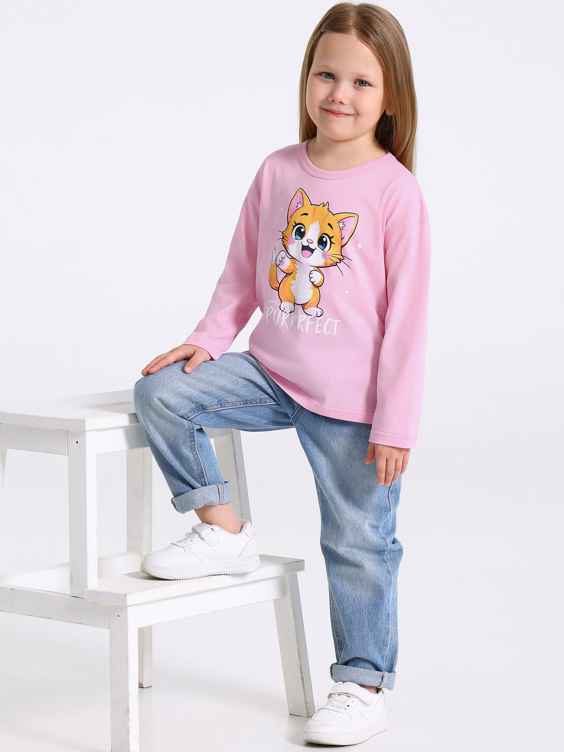 Апрель Лонгслив 569739 1ДДЛД4347001 светло-розовый