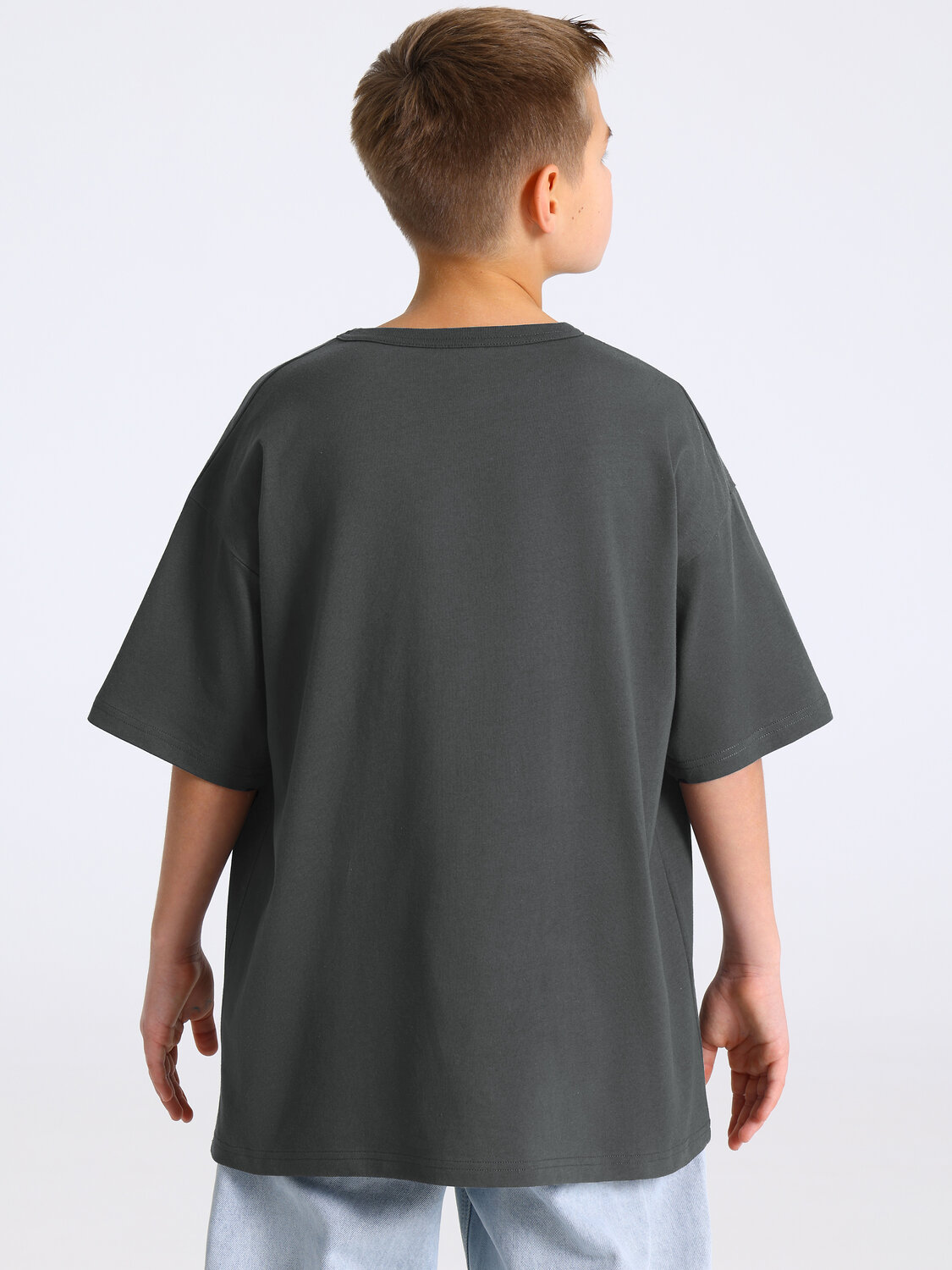 Апрель Футболка 569743 1ПДФК4603001 темно-серый