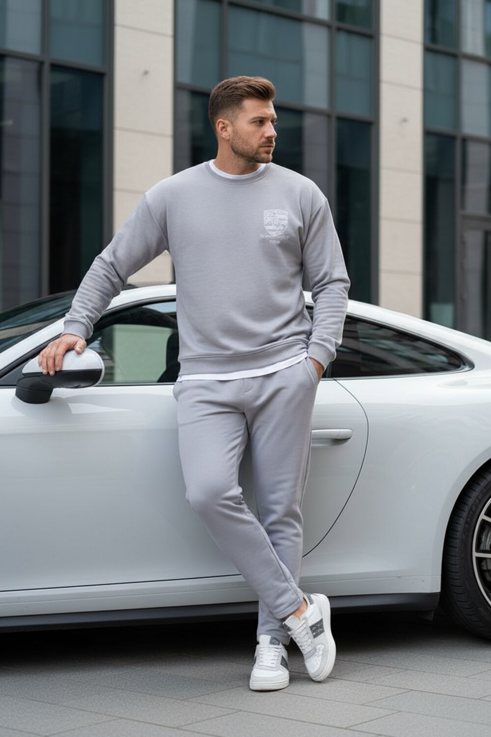 Lika Dress Костюм 569744 10613 Серый/ Белый