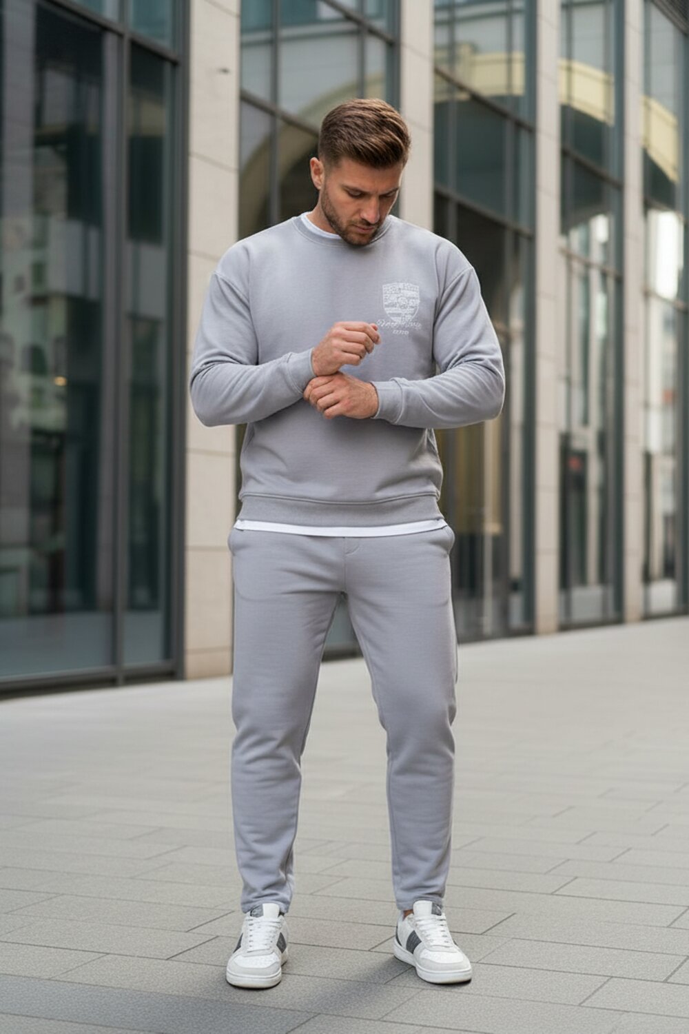 Lika Dress Костюм 569744 10613 Серый/ Белый