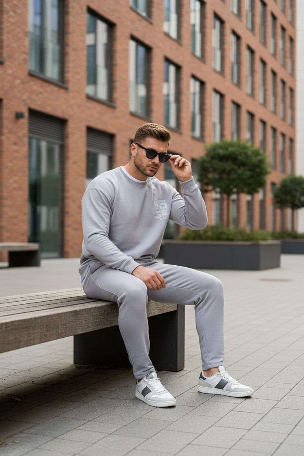 Lika Dress Костюм 569744 10613 Серый/ Белый