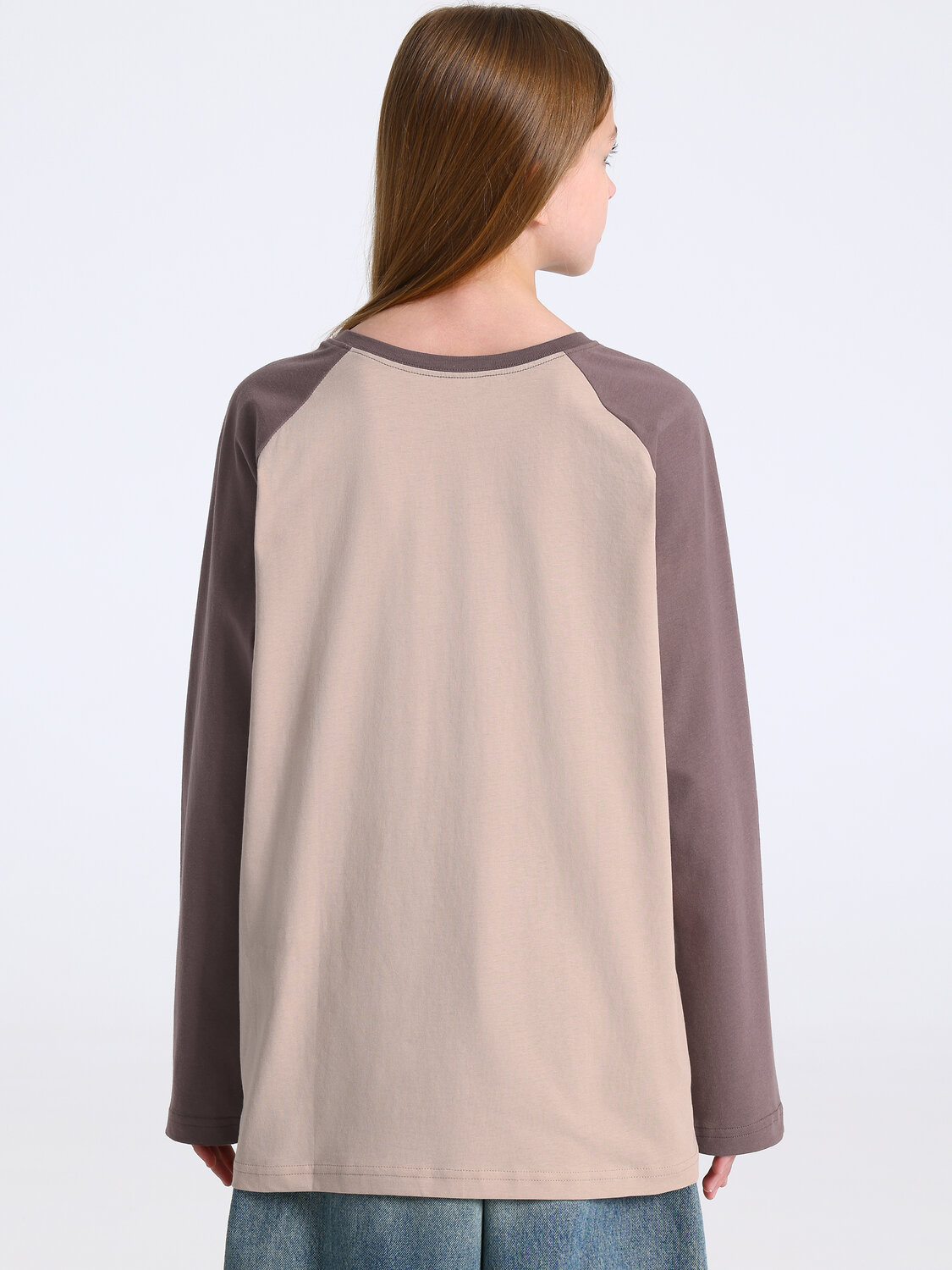 Апрель Лонгслив 569751 1ДДЛД4979001 бежевый+светло-коричневый