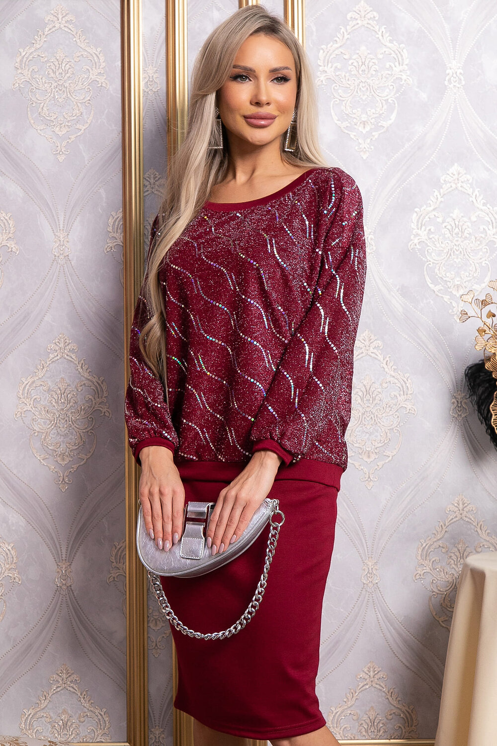 LT Collection Костюм 569787 К14835-10М бордовый