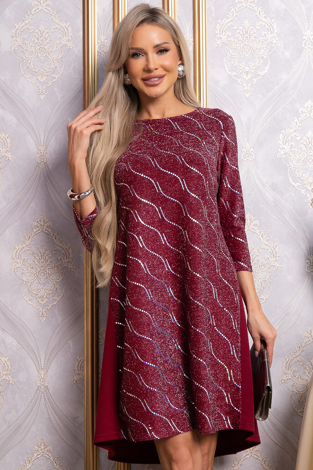 LT Collection Платье 569790 П14827-10М бордовый