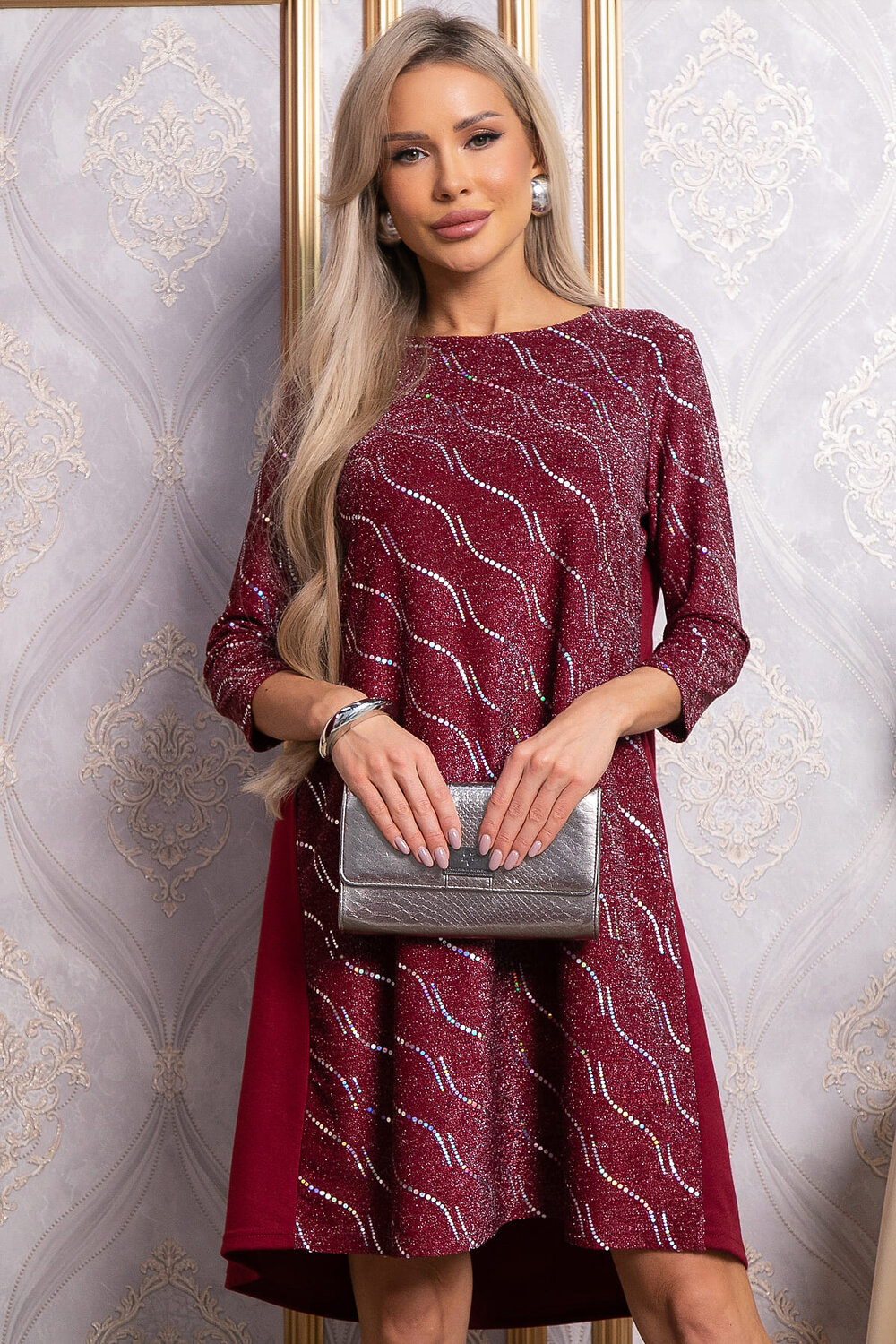 LT Collection Платье 569790 П14827-10М бордовый
