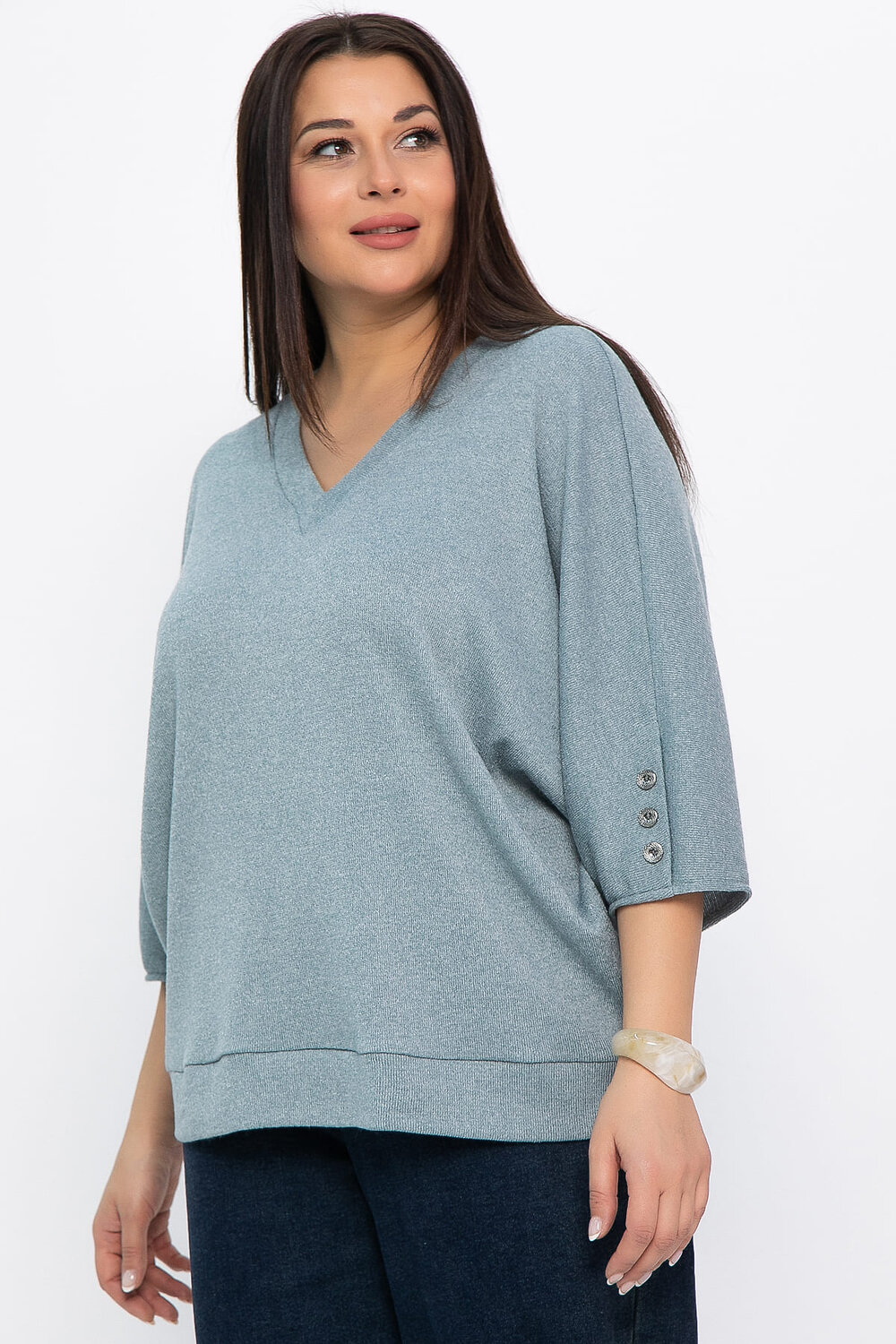 LT Collection Блуза 569792 Б14823-4М зеленый