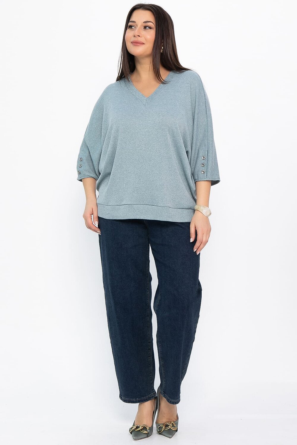 LT Collection Блуза 569792 Б14823-4М зеленый