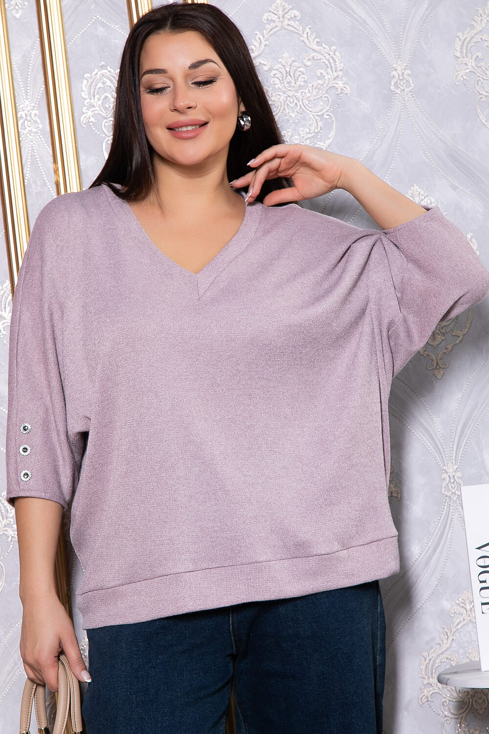 LT Collection Блуза 569794 Б14821-4М сиреневый