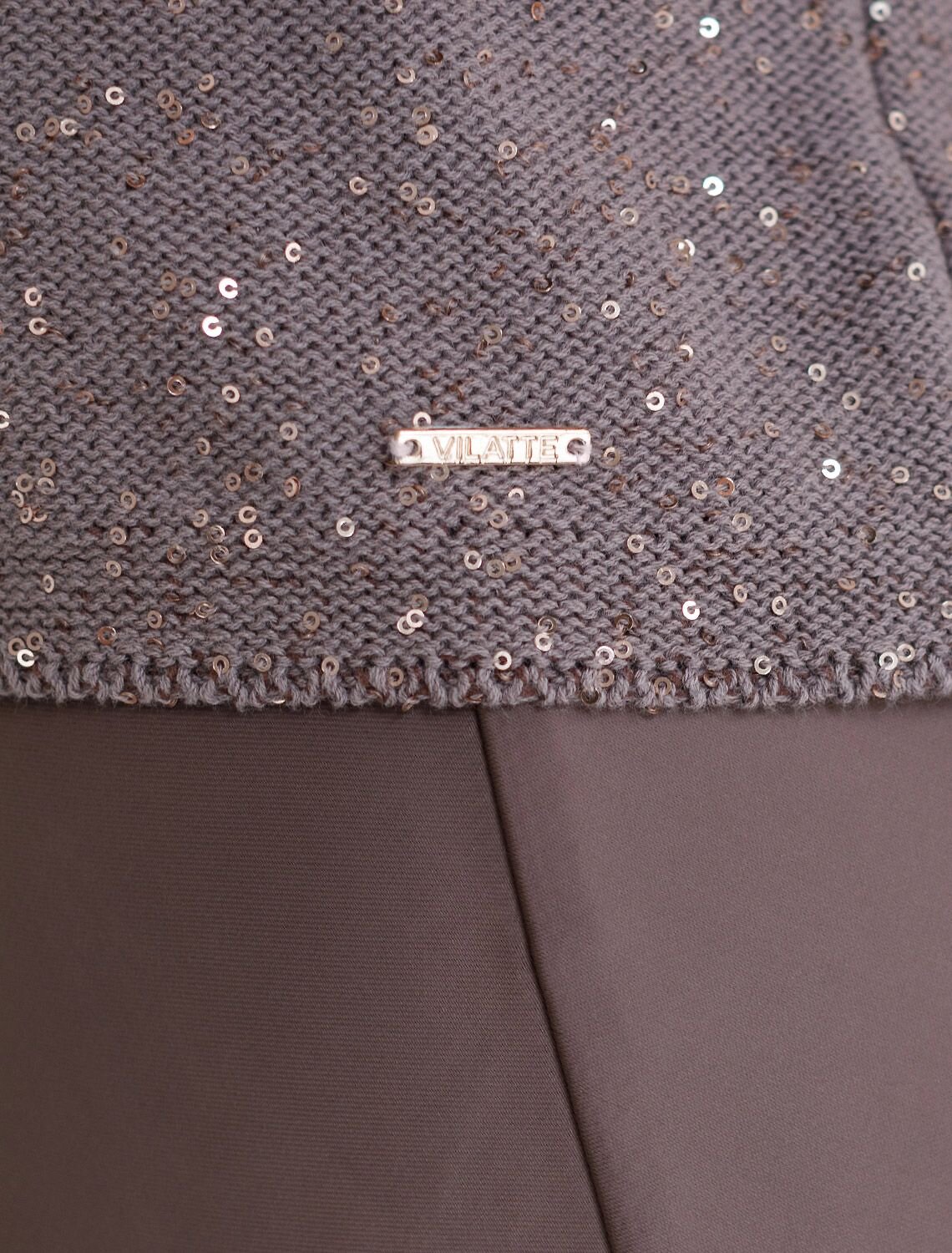 VILATTE Джемпер 569808 D39.363 кофейный