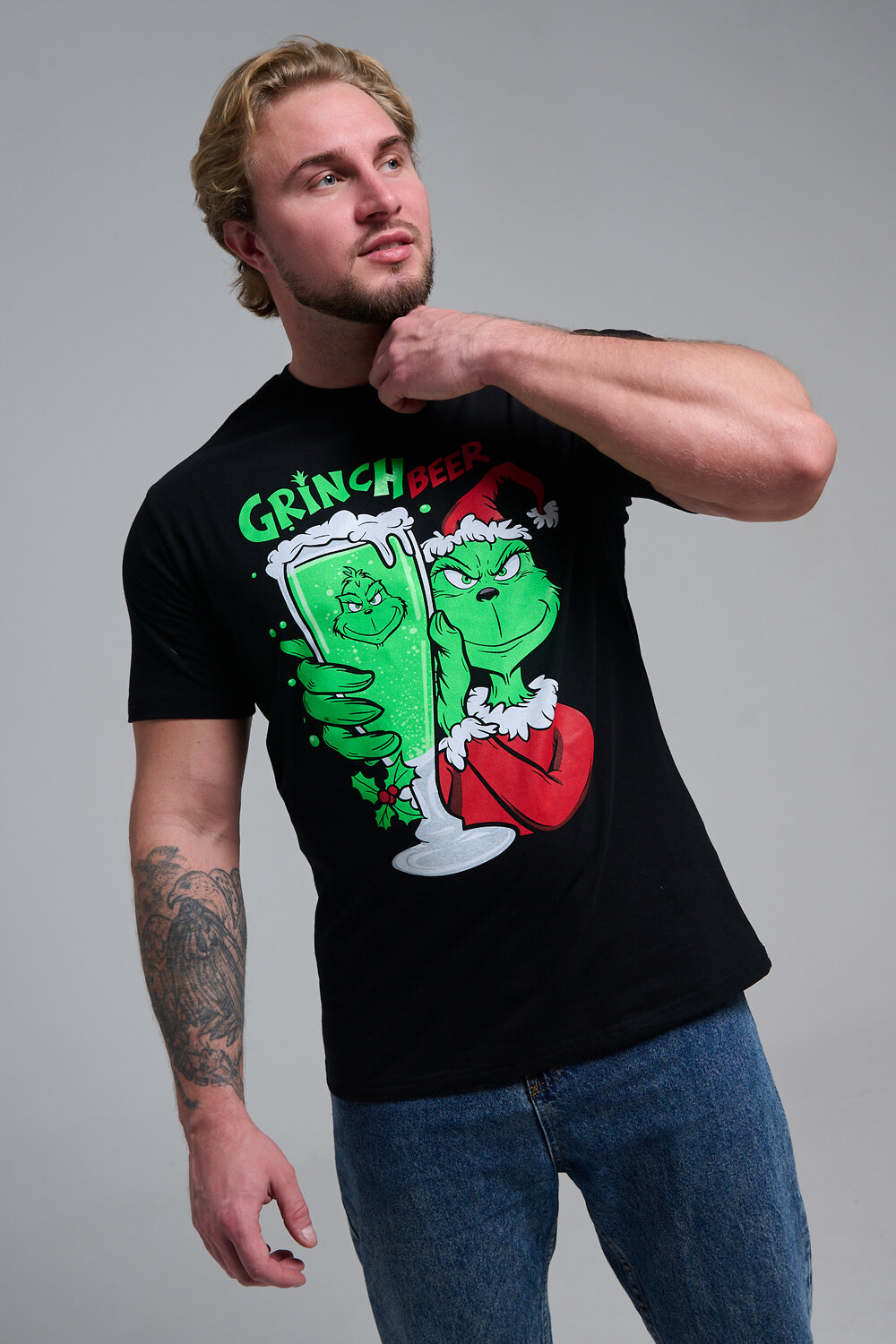 Натали Футболка 569810 8582 черный+гринч