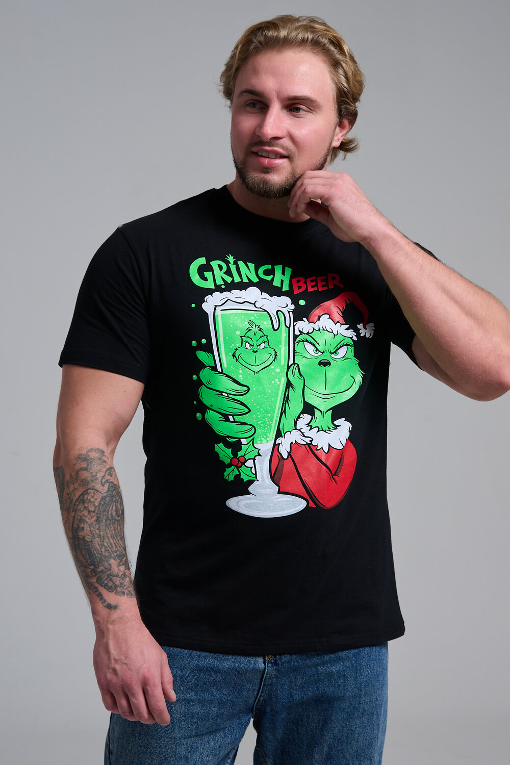 Натали Футболка 569810 8582 черный+гринч