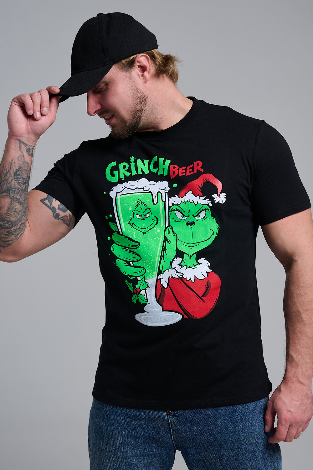 Натали Футболка 569810 8582 черный+гринч