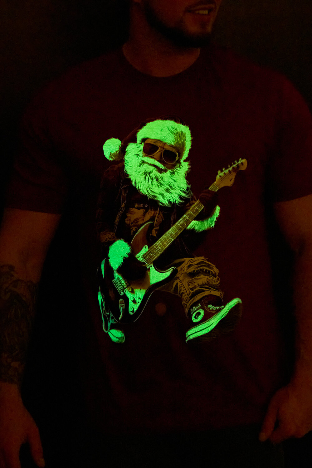 Натали Футболка 569812 8581 бордо+Д мороз с гитарой