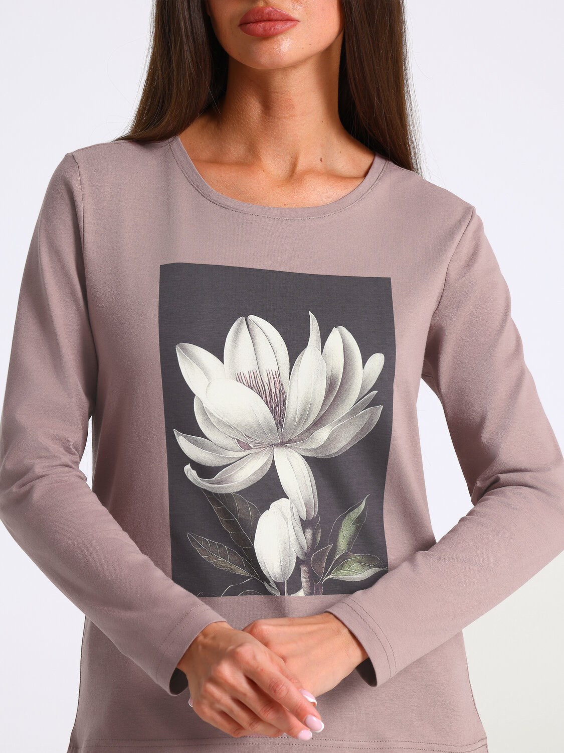 Апрель Лонгслив 569813 1ЖДЛД3870001 светло-коричневый