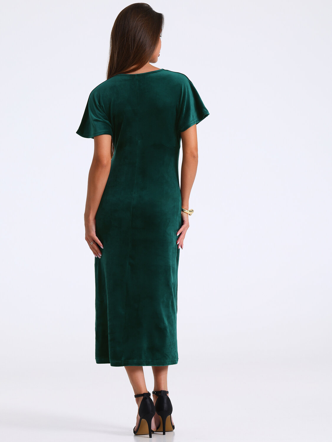 Апрель Платье 569820 1ЖПК4893636 изумруд