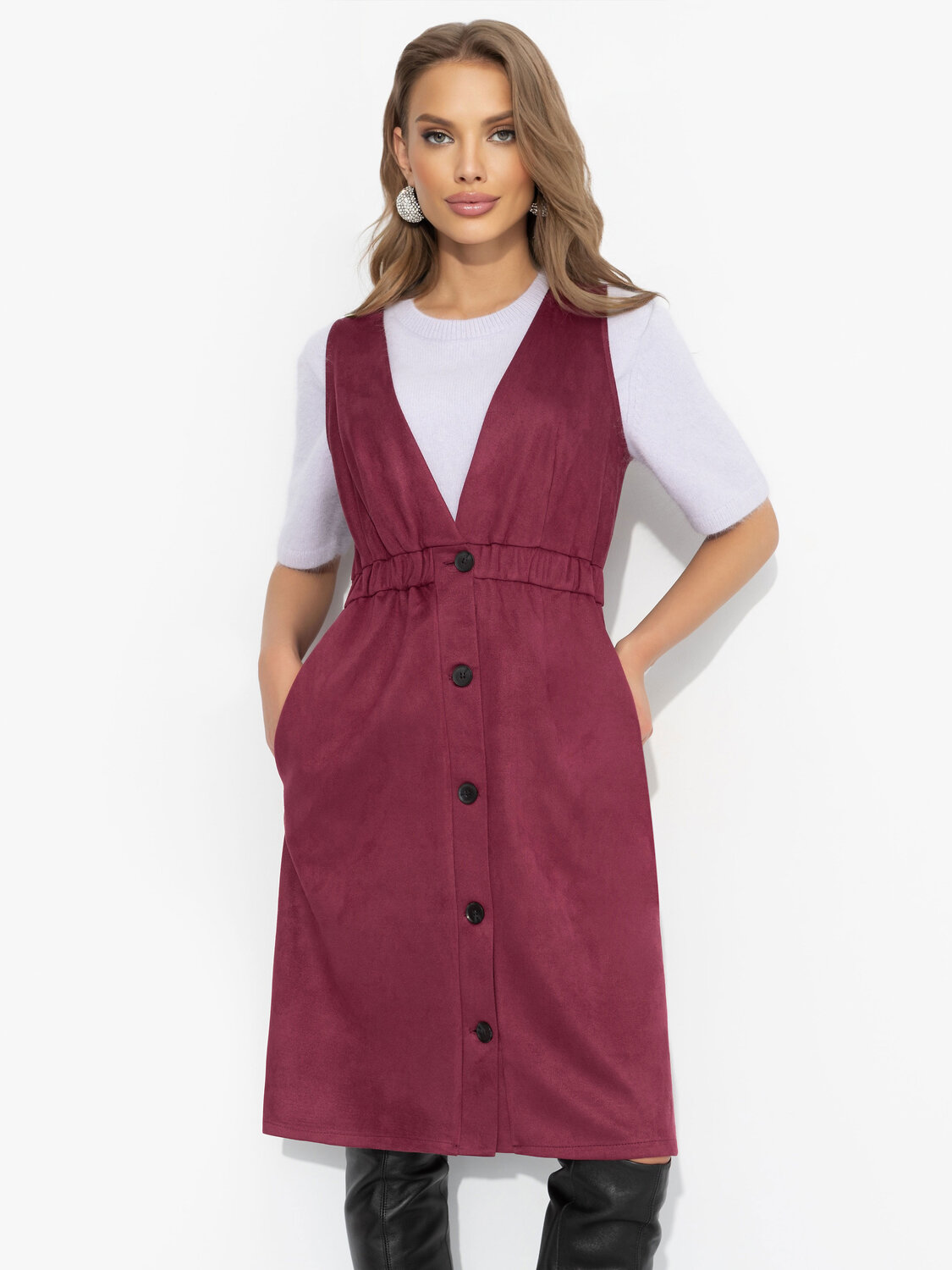 CHARUTTI Сарафан 569844 12394 Бордовый