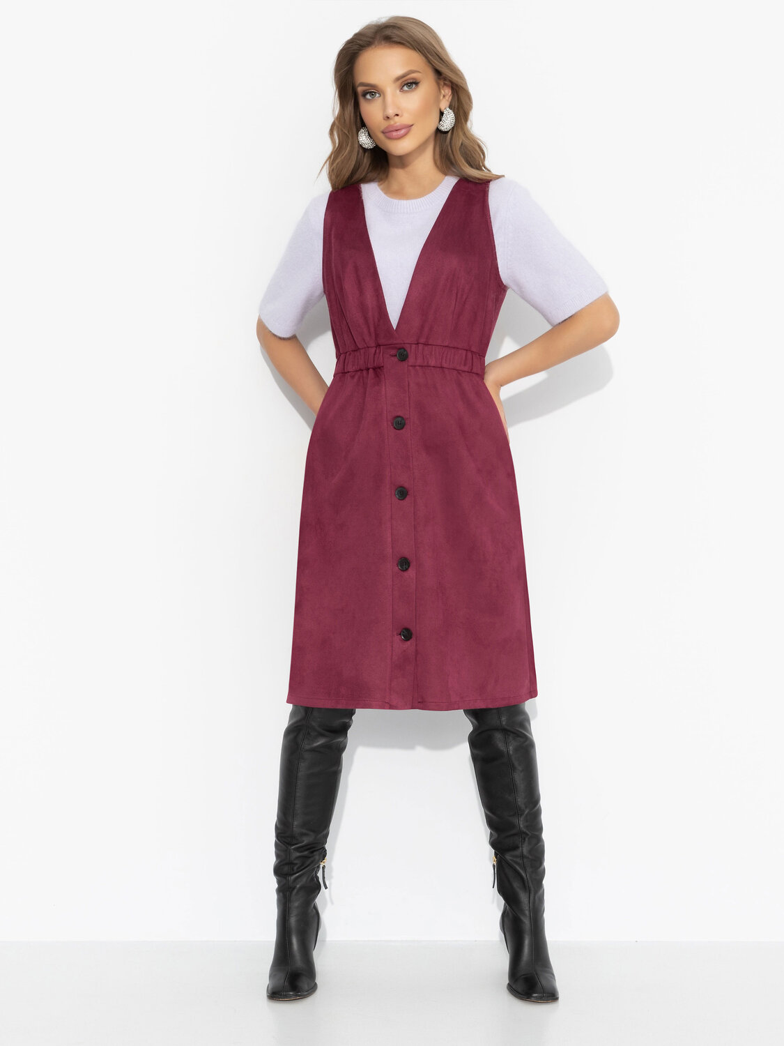 CHARUTTI Сарафан 569844 12394 Бордовый