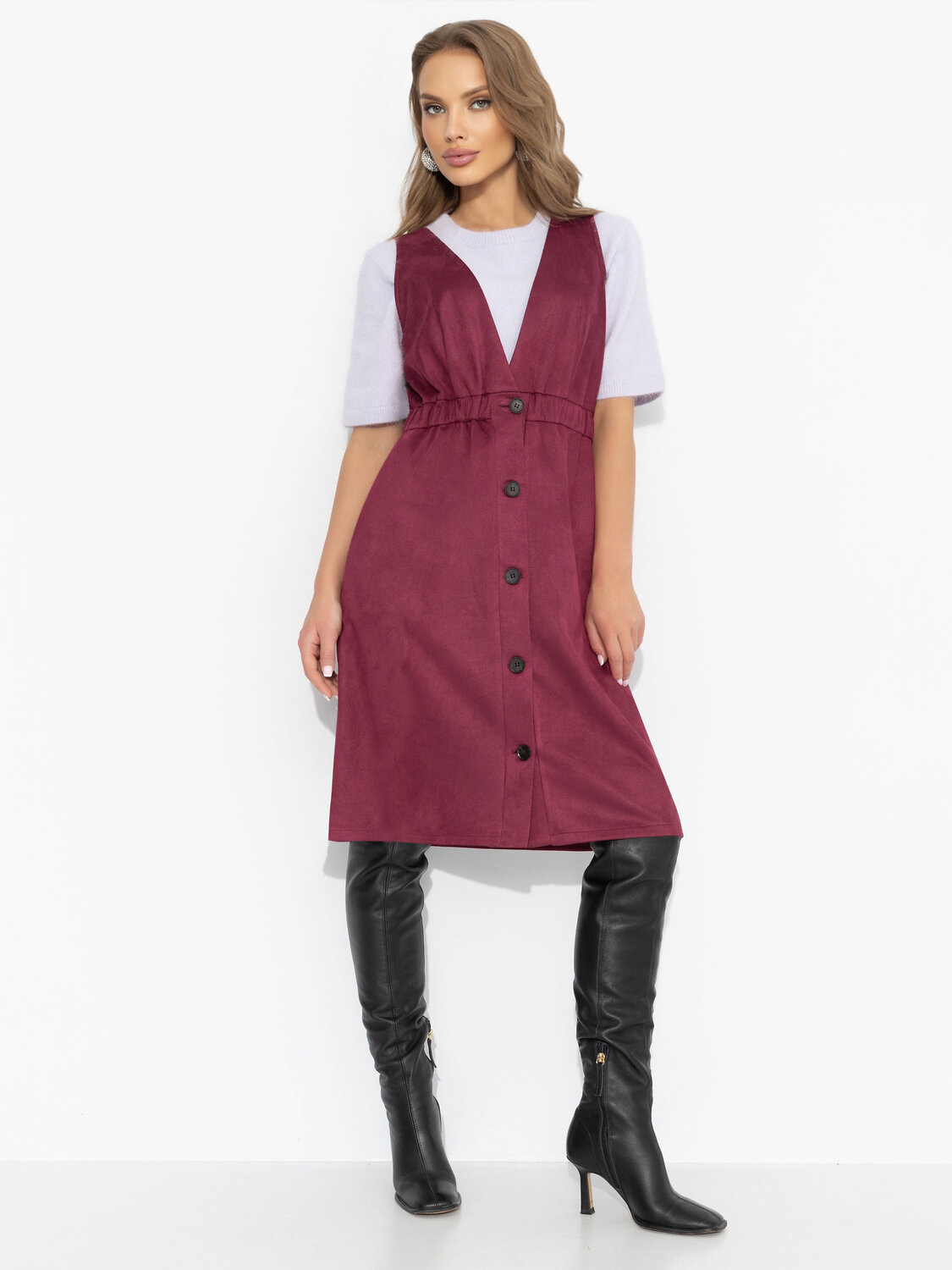 CHARUTTI Сарафан 569844 12394 Бордовый