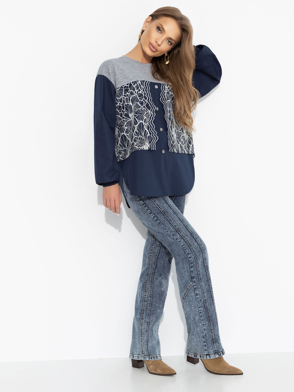 CHARUTTI Свитшот 569846 12390 Синий