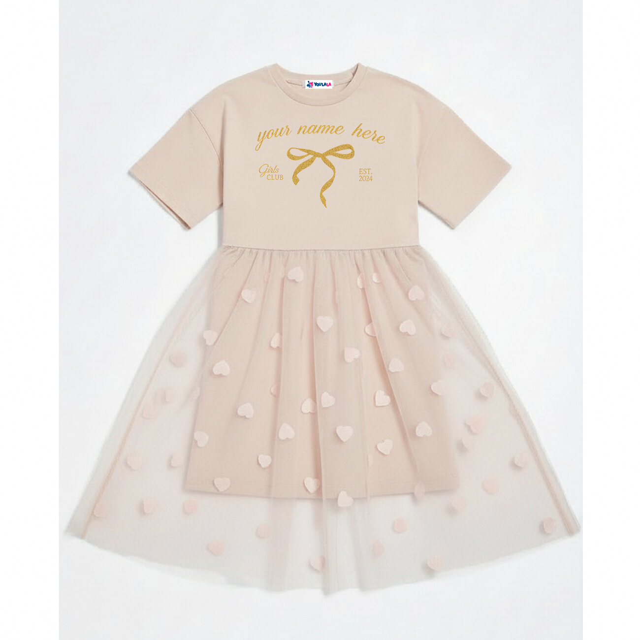 YOULALA Платье 569866 2075900105 бежевый