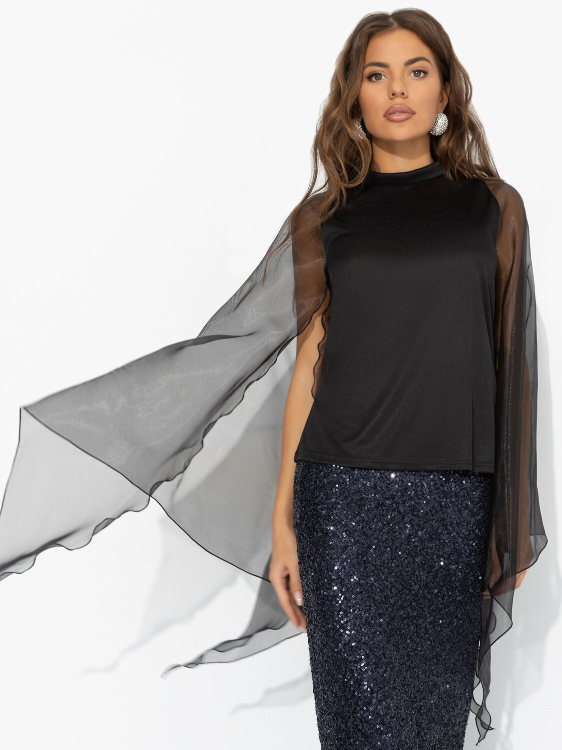 CHARUTTI Блуза 569878 12403 Черный