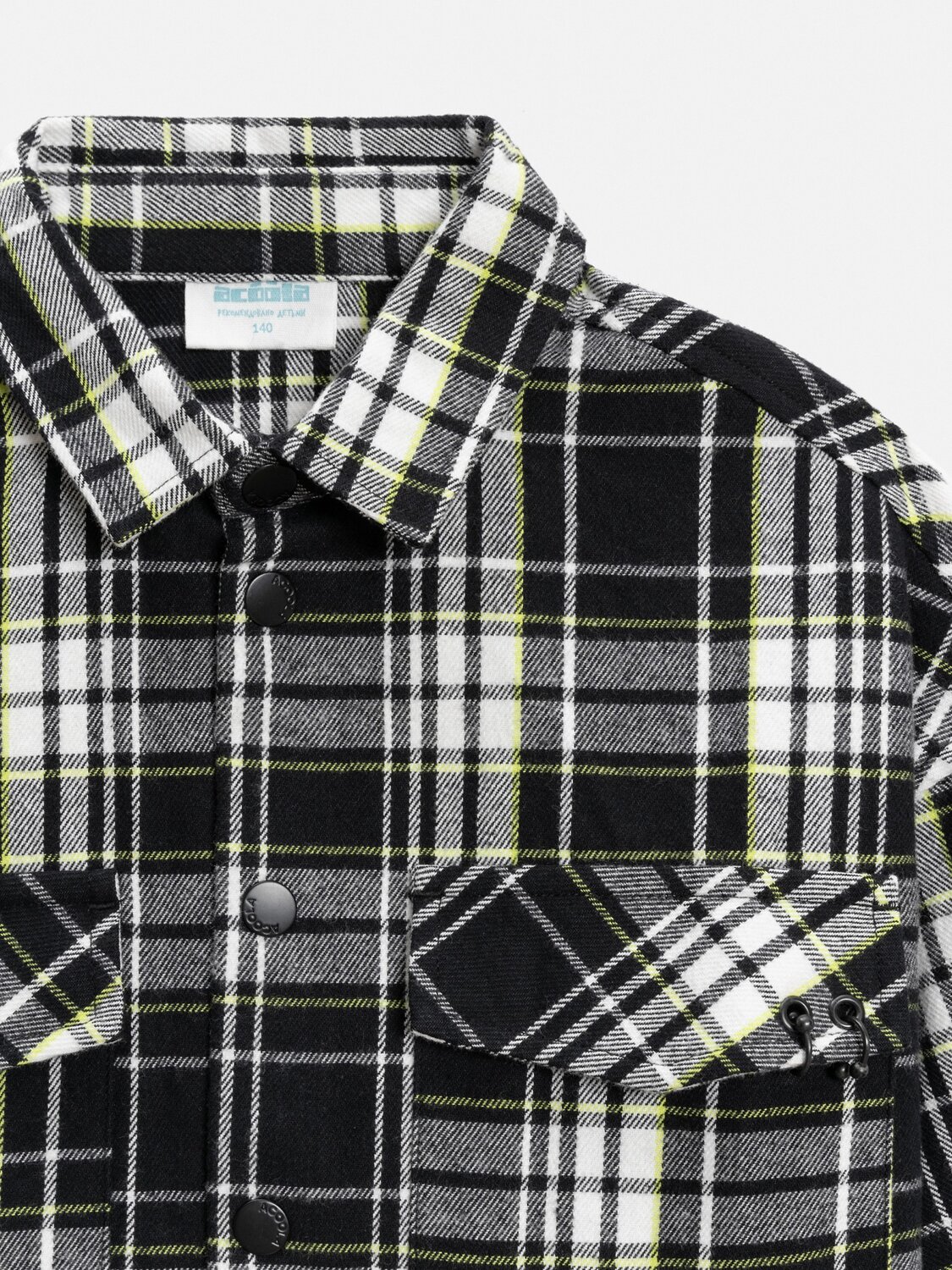 Acoola Куртка 569924 20110280215 черно-белая клетка