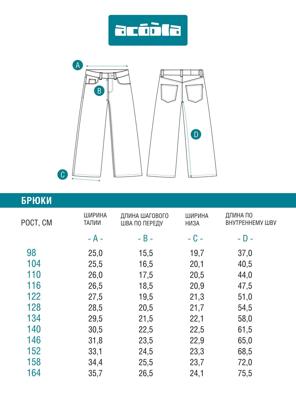 Acoola Брюки 569941 20230440045 темно-синий