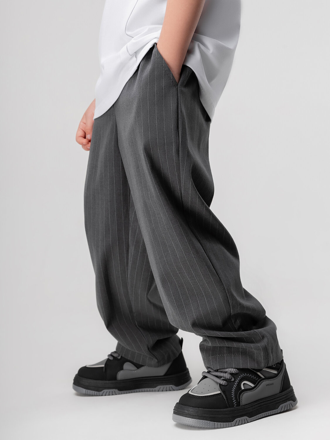 Bodo Брюки 569948 6-638MU серый (белый)