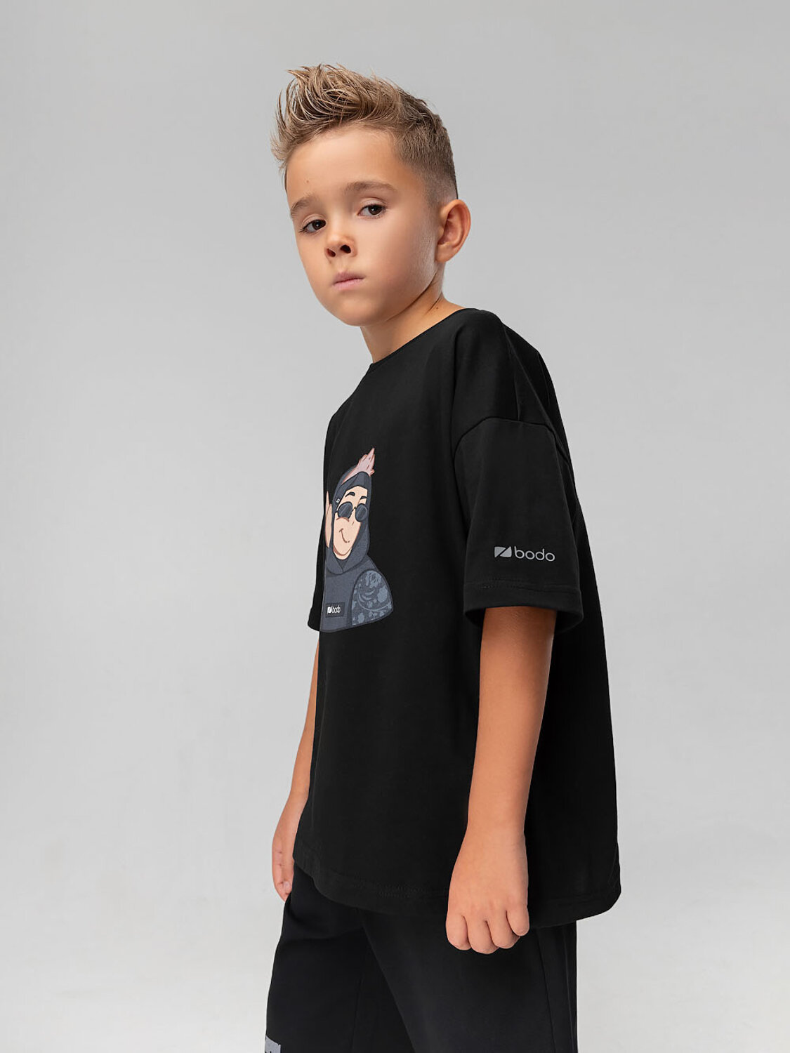 Bodo Футболка 569989 4-460MU черный (графит)