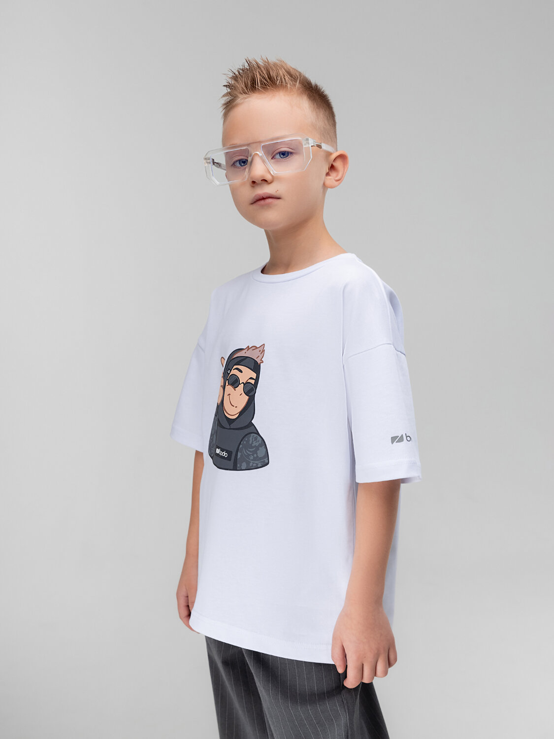 Bodo Футболка 569990 4-460MU белый (графит)