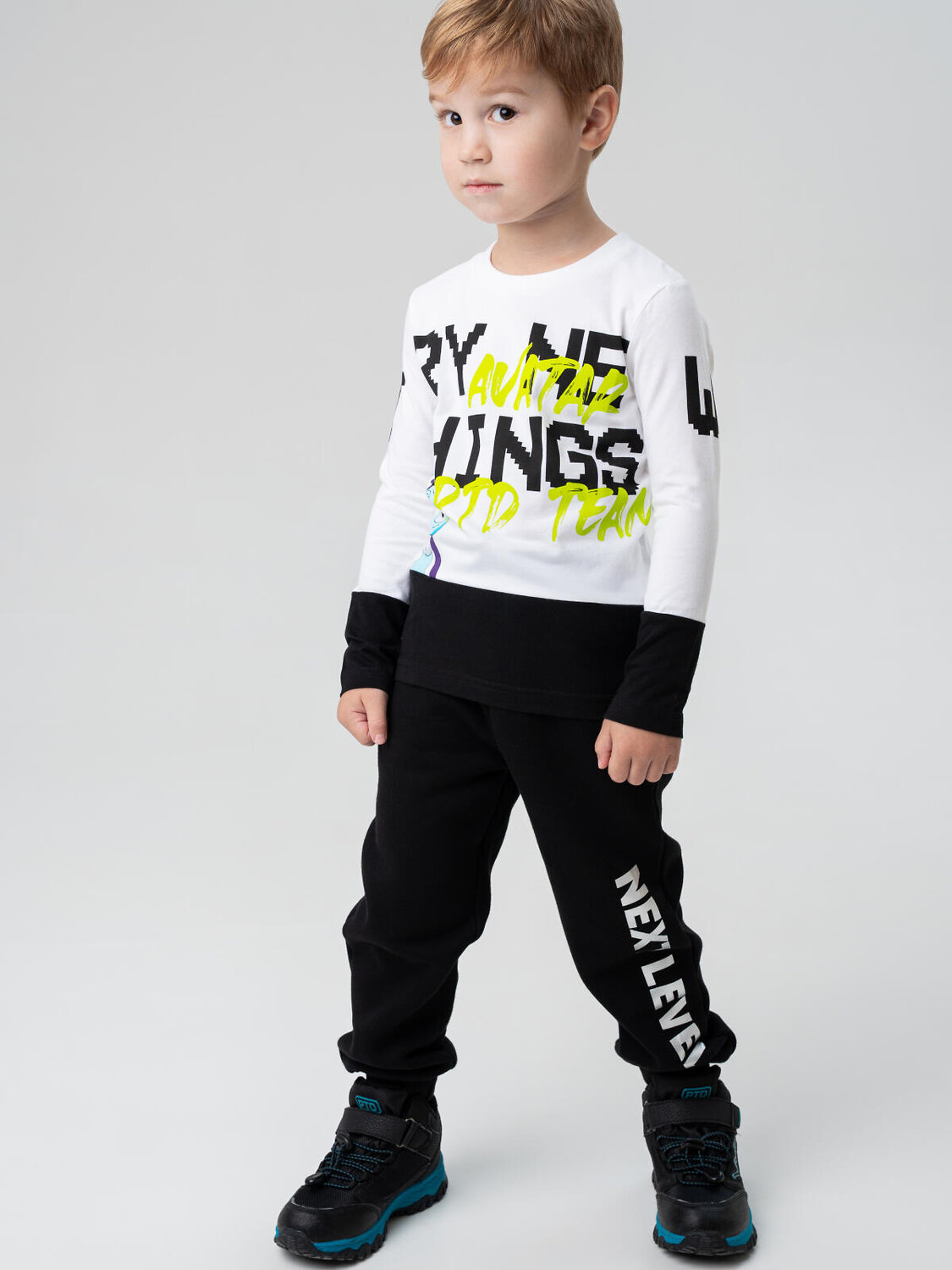 PLAYTODAY Фуфайка 570006 32412147 белый,черный