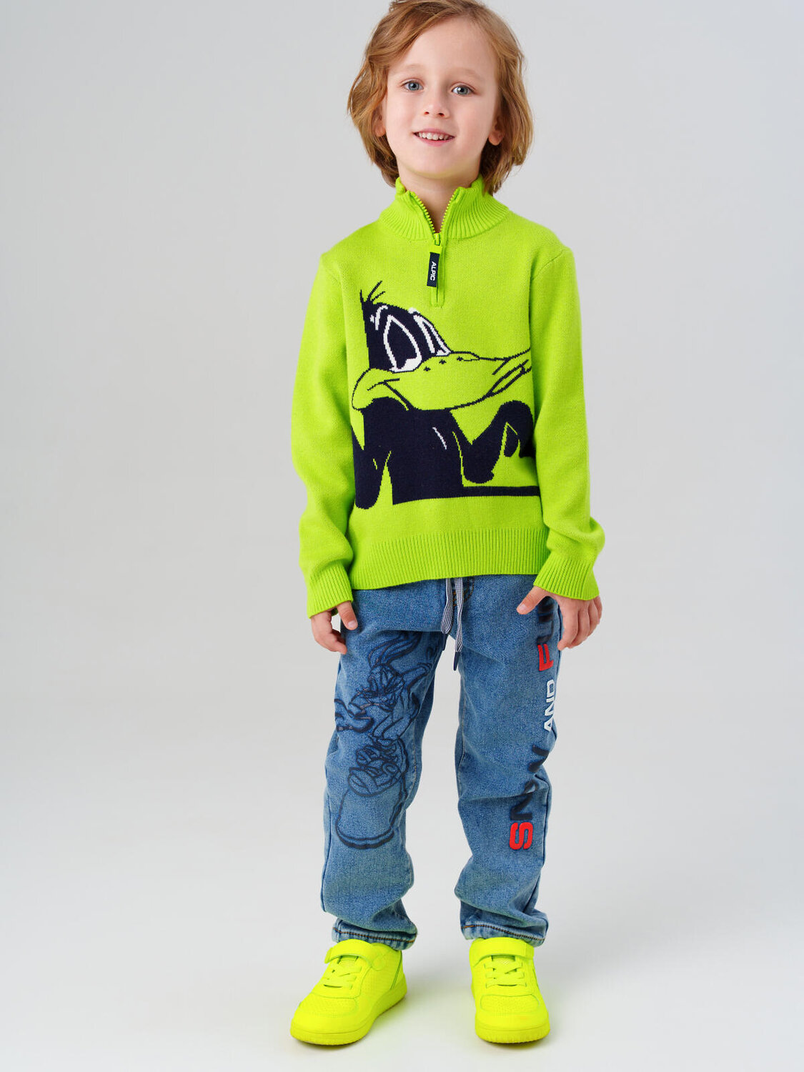 PLAYTODAY Свитер 570049 32532030 светло-зеленый,черный