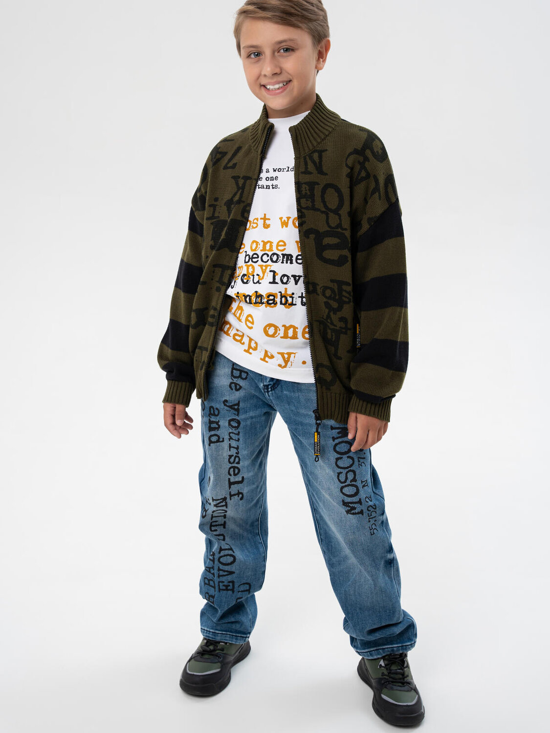 PLAYTODAY Кардиган 570058 32511395 хаки,черный