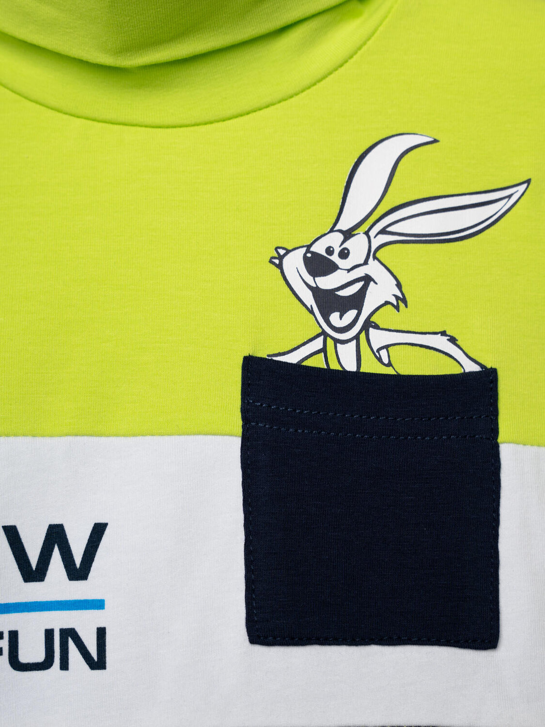 PLAYTODAY Водолазка 570088 32512232 белый,ярко-зеленый,тёмно-синий