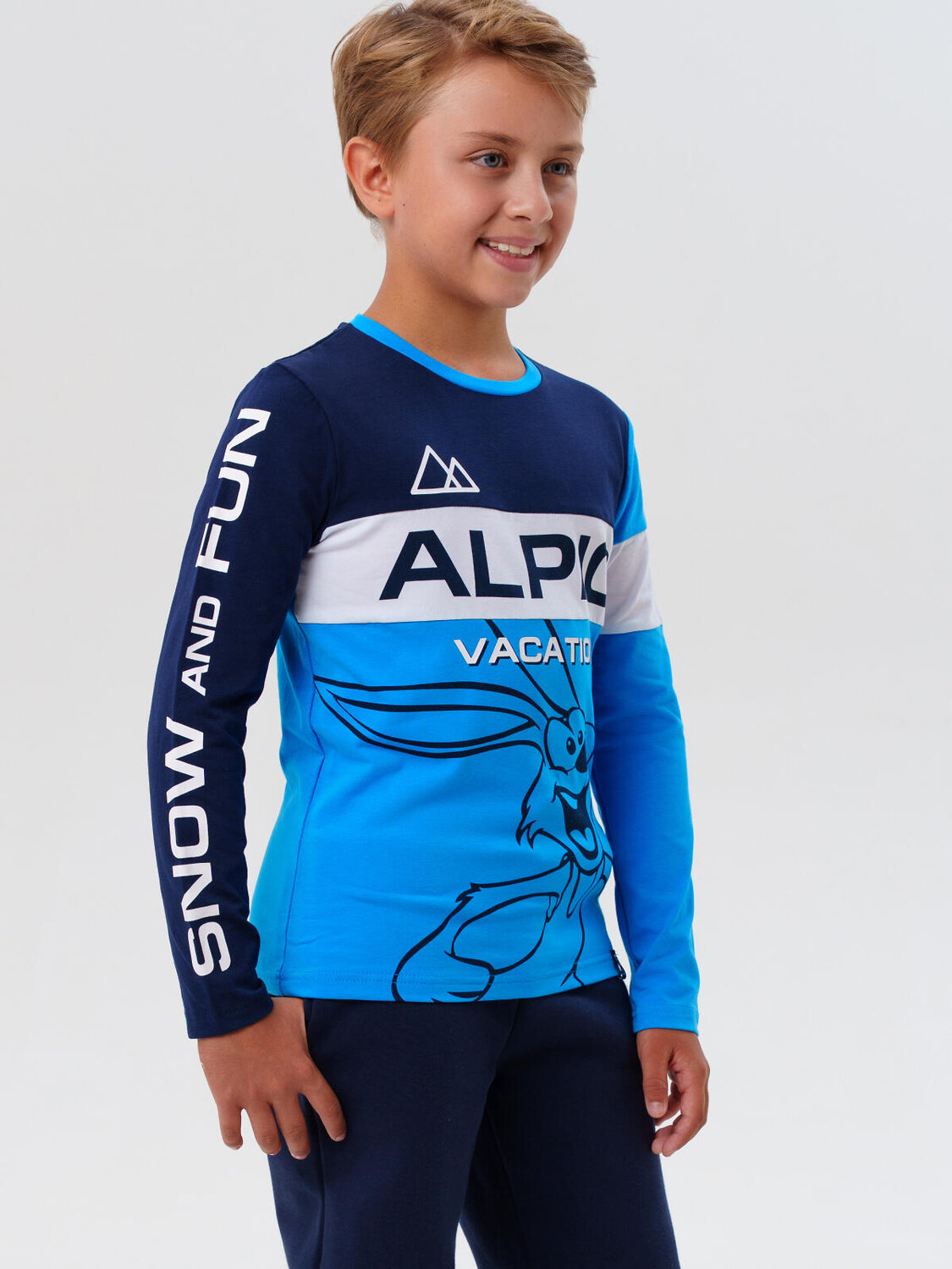 PLAYTODAY Фуфайка 570094 32511223 тёмно-синий,ярко-синий,белый