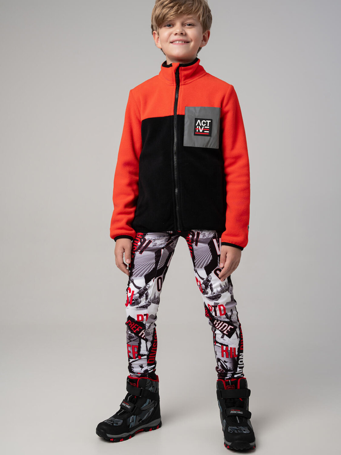 PLAYTODAY Куртка 570134 32511325 красный,черный,серебряный